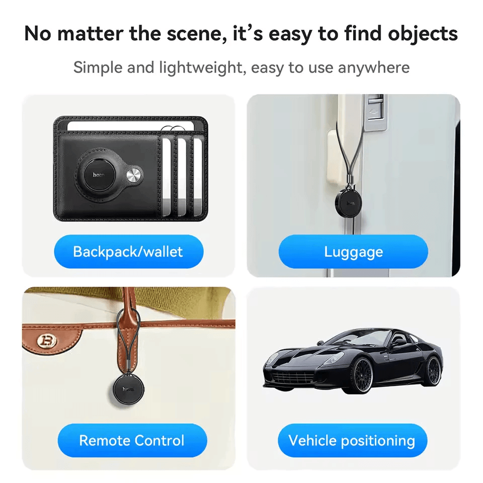 อุปกรณ์ติดตามจีพีเอส HOCO E96A ANDROID GPS TAG สำหรับแอนดรอยด์ รองรับ GOOGLE FIND MY DEVICE สีม่วง